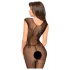 Penthouse Wild Catch - Sleeveless Fishnet Bodysuit (Black) - XL