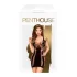 Penthouse Juicy Poison - Strappy Mini Dress (Black) - XL