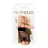 Penthouse Ecstasy Queen - Striped Fishnet Dress (Black) - XL