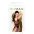 Penthouse Forplay Lace Bodysuit with Tulle Shawl (Black) - L/XL