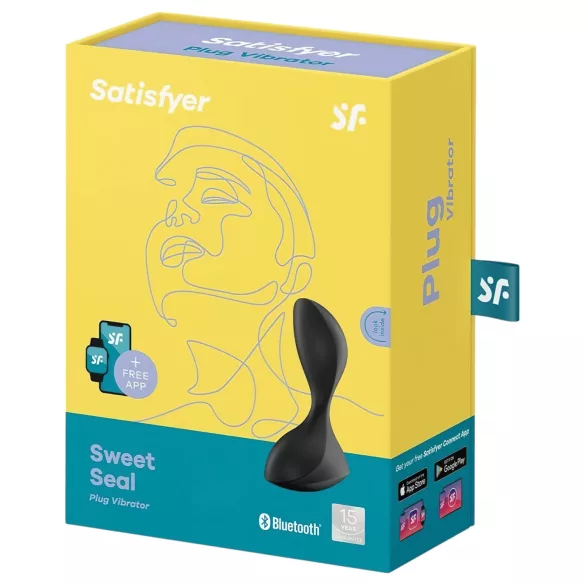 Satisfyer Sweet Seal - App-controlled anal vibrator (black)