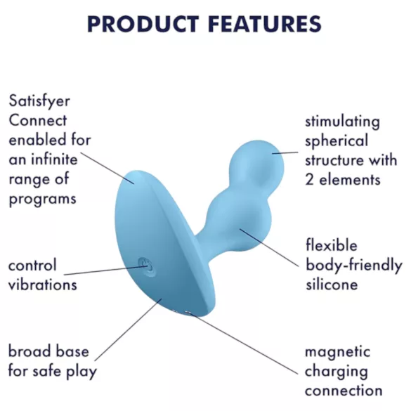 Satisfyer Deep Diver - Smart Anal Vibrator (Blue)