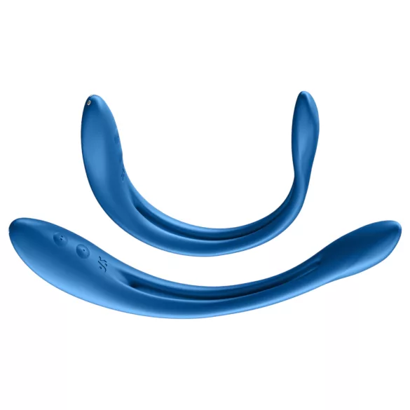 Satisfyer Elastic Game - Rechargeable Flexible Couple's Vibrator (Blue)