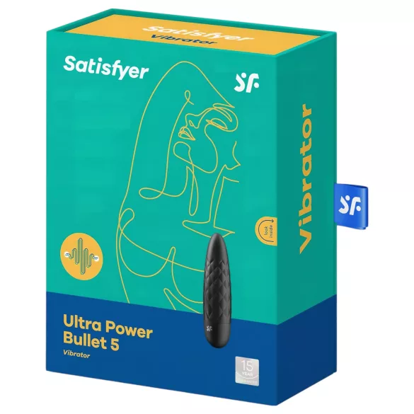 Satisfyer Ultra Power Bullet 5 - Waterproof Vibrator (Black)