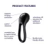Satisfyer Majestic Duo - Rechargeable, Waterproof Penis Ring (Black)