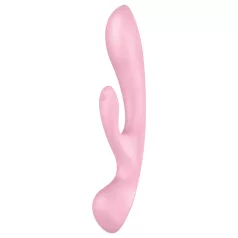   Satisfyer Triple Oh - Rechargeable Pink Vibrator with Clitoral Arm
