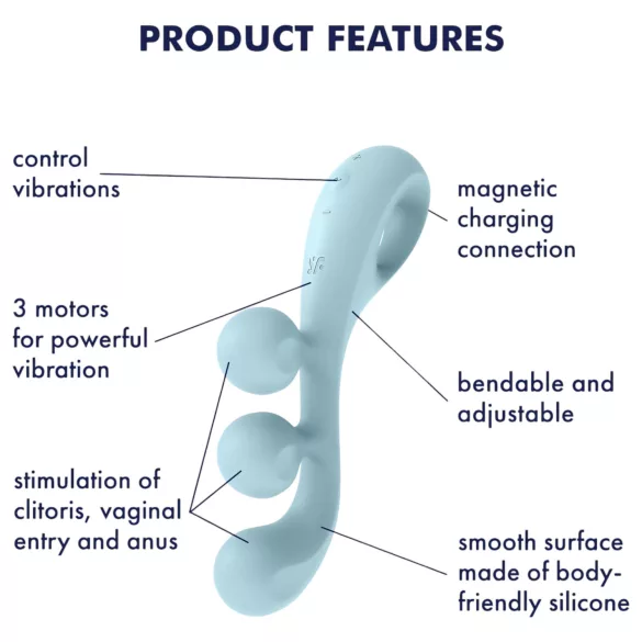 Satisfyer Tri Ball 2 - Multifunctional Vibrator (Mint)