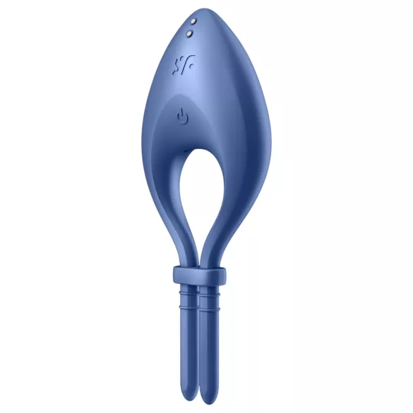 Satisfyer Bullseye - App-controlled vibrating penis ring for men (blue)