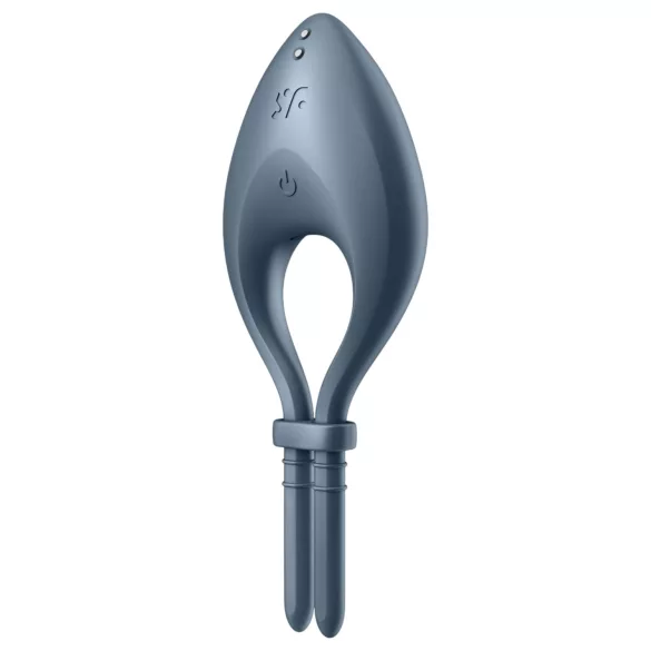 Satisfyer Bullseye - App-controlled vibrating penis ring for men (grey)