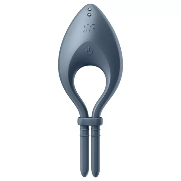 Satisfyer Bullseye - App-controlled vibrating penis ring for men (grey)
