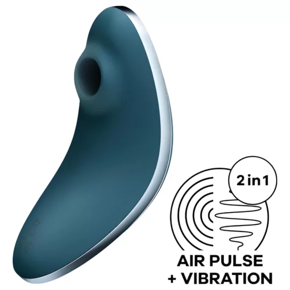 Satisfyer Vulva Lover 1 - Rechargeable Air Pulse Clitoral Vibrator (Blue)