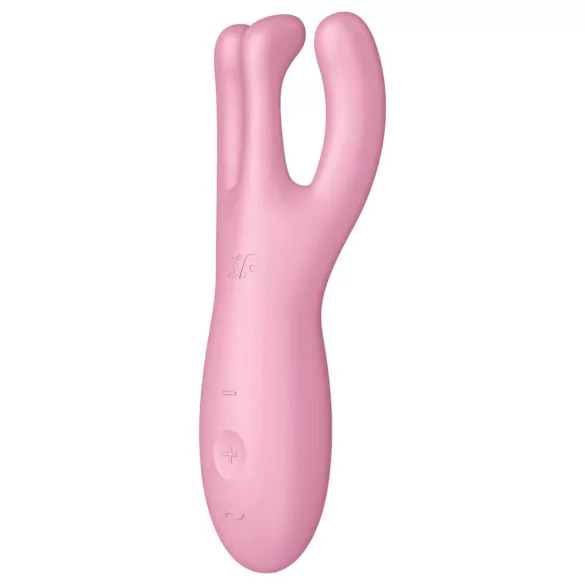 Satisfyer Threesome 4 - Smart Clitoral Vibrator (Pink)