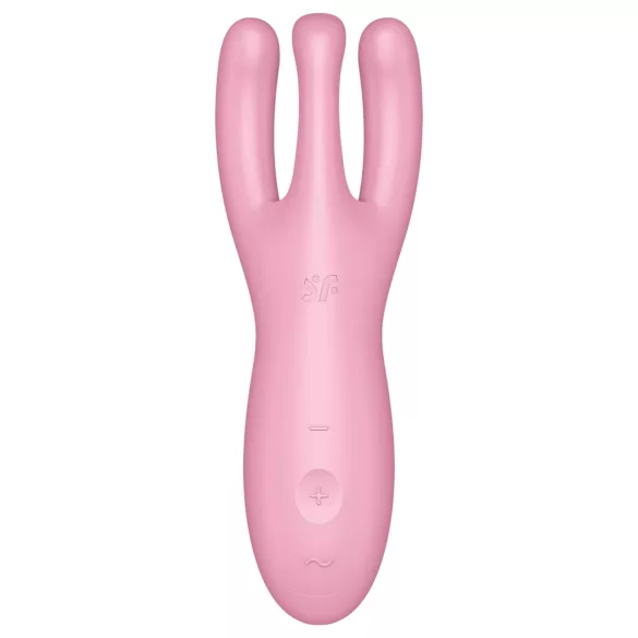 Satisfyer Threesome 4 - Smart Clitoral Vibrator (Pink)
