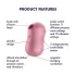 Satisfyer Cotton Candy - Air Pulse Clitoral Vibrator (Coral)