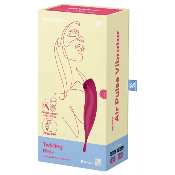 Satisfyer Twirling Pro - App-controlled clitoral vibrator (red)