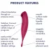 Satisfyer Twirling Pro - App-controlled clitoral vibrator (red)