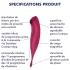 Satisfyer Twirling Pro - App-controlled clitoral vibrator (red)