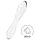 Satisfyer Dazzling Crystal 1 - Dual-Ended Glass Dildo (Clear)