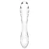 Satisfyer Dazzling Crystal 1 - Dual-Ended Glass Dildo (Clear)