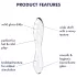 Satisfyer Dazzling Crystal 1 - Dual-Ended Glass Dildo (Clear)