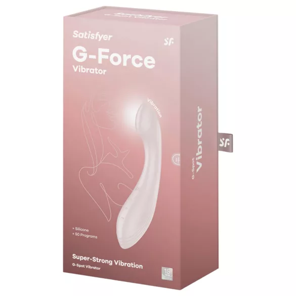Satisfyer G-Force - Rechargeable, Waterproof G-Spot Vibrator (Beige)