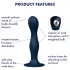 Satisfyer Double Ball-R - Weighted Dildo (Blue)
