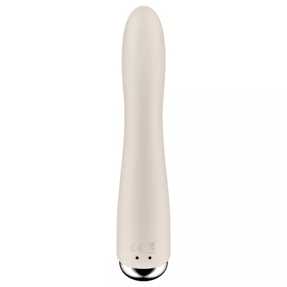 Satisfyer Spinning Vibe 1 - Rotating Head G-Spot Vibrator (Beige)