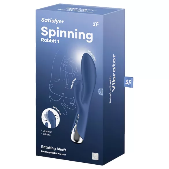 Satisfyer Spinning Rabbit 1 - Rotating Clitoral Vibrator (Blue)