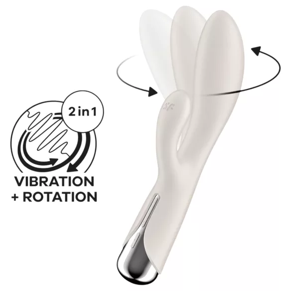 Satisfyer Spinning Rabbit 1 - Beige Rotating Clitoral Massager Vibrator