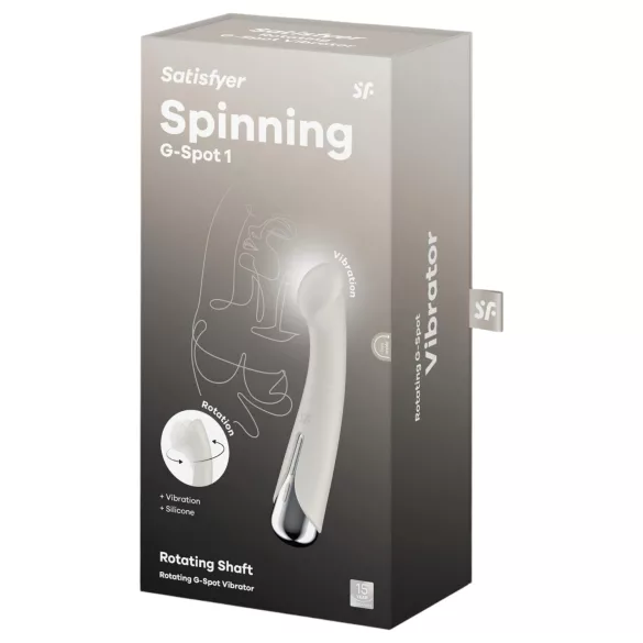 Satisfyer Spinning G-Spot 1 - Rotating Head G-Spot Vibrator (Beige)