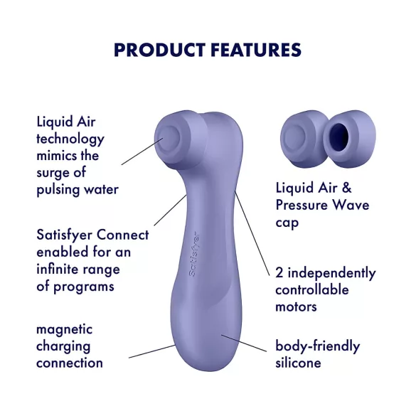 Satisfyer Pro 2 Gen3 - App-controlled air pulse clitoral stimulator (purple)