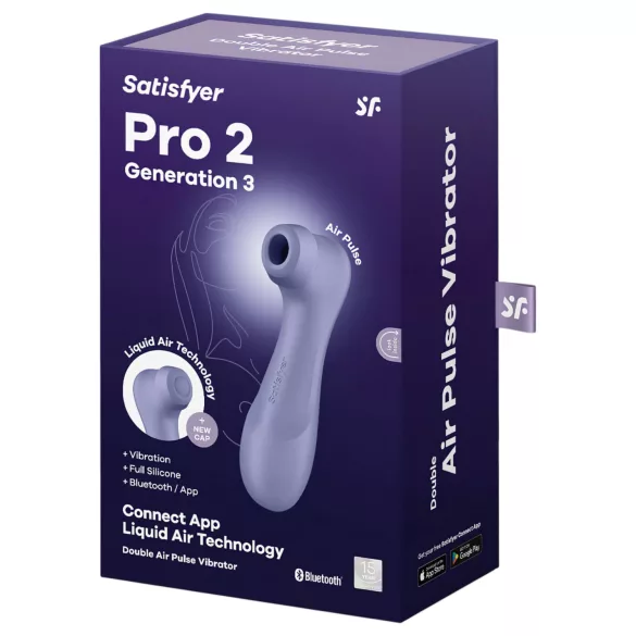 Satisfyer Pro 2 Gen3 - App-controlled air pulse clitoral stimulator (purple)
