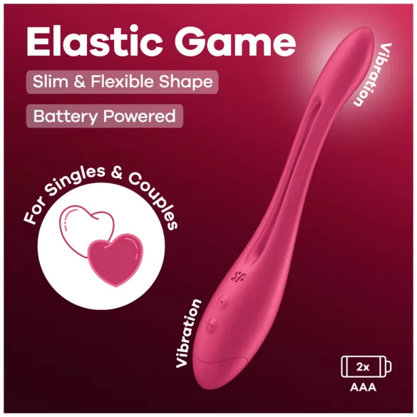 Satisfyer Elastic Game - flexible couple’s vibrator (pink)