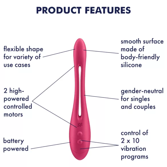 Satisfyer Elastic Game - flexible couple’s vibrator (pink)