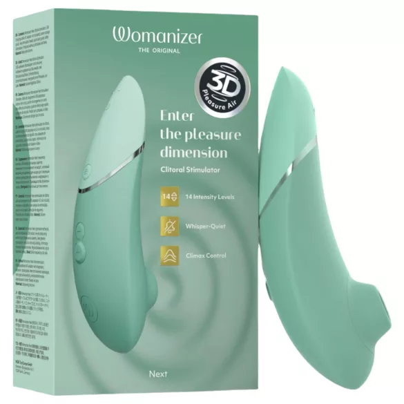 Womanizer Next - rechargeable air‑pulse clitoral stimulator (sage)