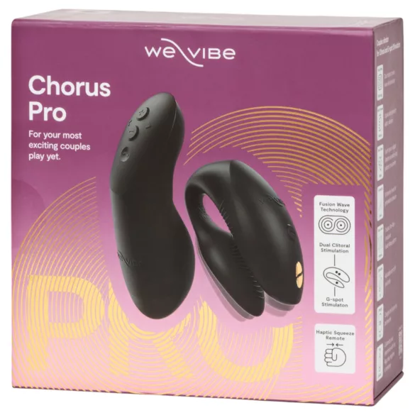 We-Vibe Chorus Pro - Smart Remote-Controlled Couples Vibrator (Black)