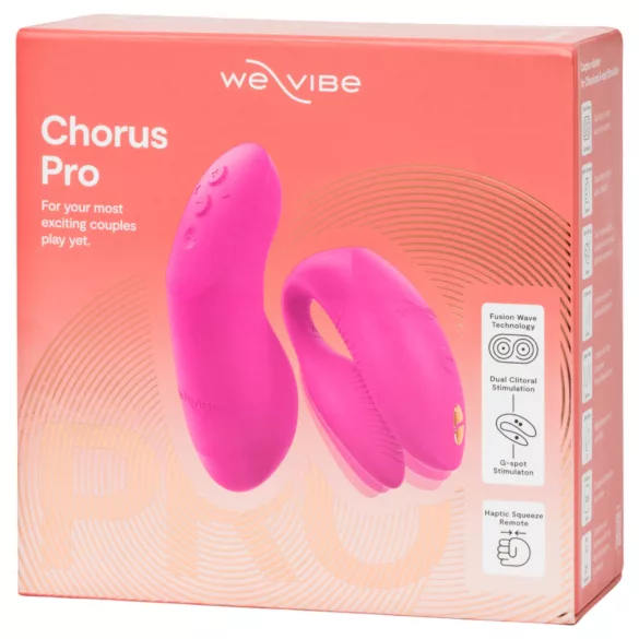 We-Vibe Chorus Pro - Smart Remote Control Couple's Vibrator (Pink)