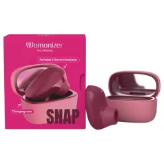   Womanizer Snap - Air Pulse Clitoral Stimulator with Charging Case (Red)