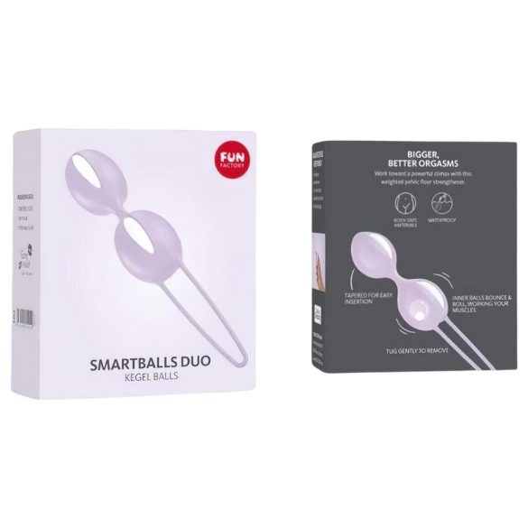 Fun Factory Smartballs Duo – Kegel Exercise Balls with Inner Ball (Purple)