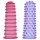 All-Time Favorites - Cuff Set - 2pcs (Pink-Purple)