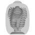 VIBEGGS Twisty Tongues - Vibrating Egg Masturbator (White)