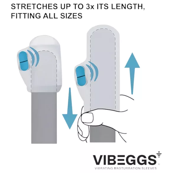 VIBEGGS Blow Misty - Vibrating Egg Masturbator (White)