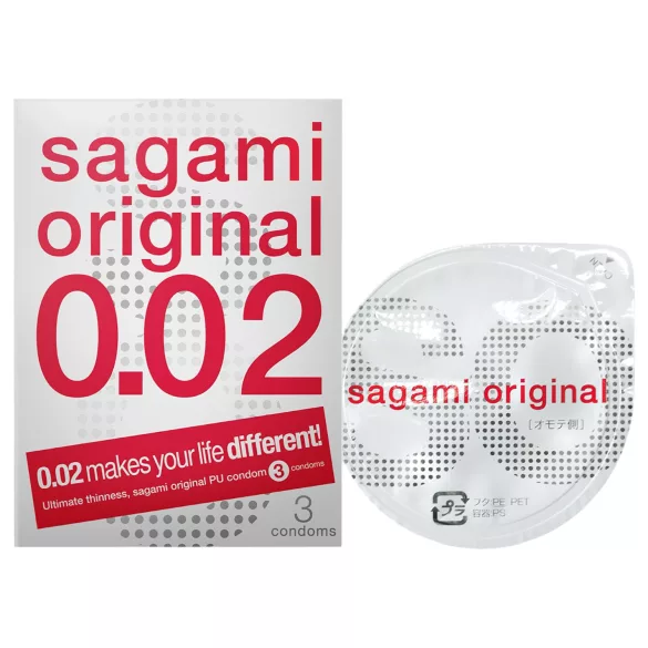 Sagami Original 0.02 - Condom - 55mm (3 pack)