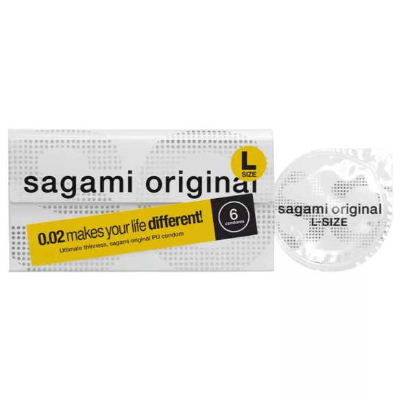 Sagami Original 0.02 L - Condoms - 58mm (6 Pack)