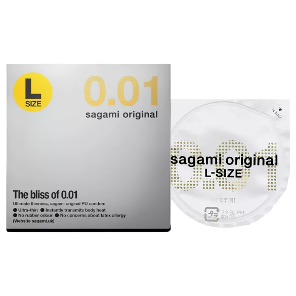 Sagami Original 0.01 L - Condom - 58mm (1pc)