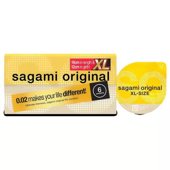 Sagami Original 0.02 XL Condoms - 61mm (6 Pack)