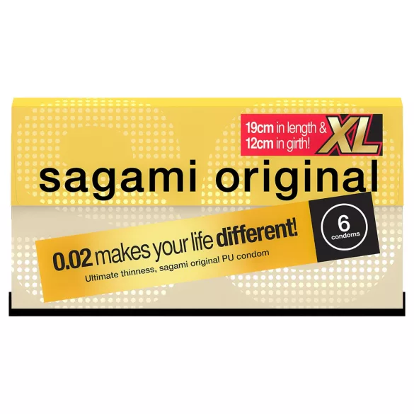 Sagami Original 0.02 XL Condoms - 61mm (6 Pack)