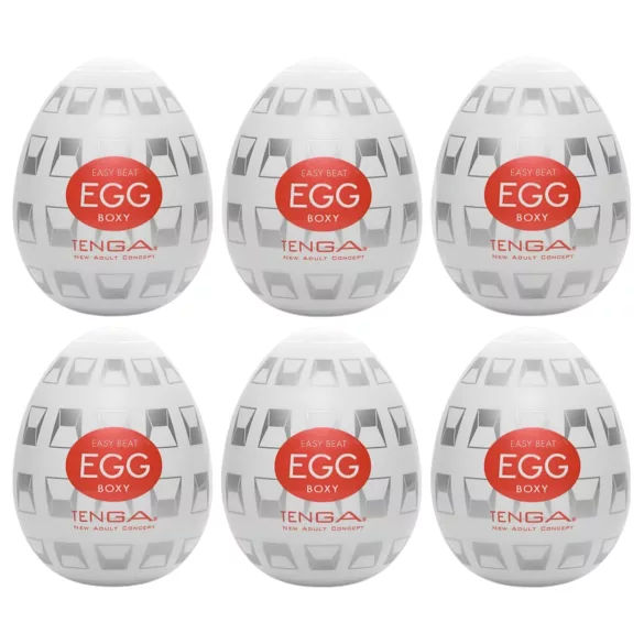 TENGA Egg Boxy - Egg-shaped Personal Massager (6 pack)