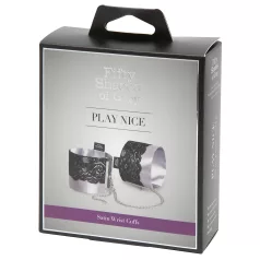 Fifty Shades of Grey - Satin Handcuffs (Silver)