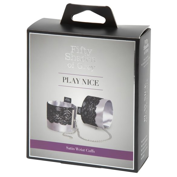 Fifty Shades of Grey - Satin Handcuffs (Silver)